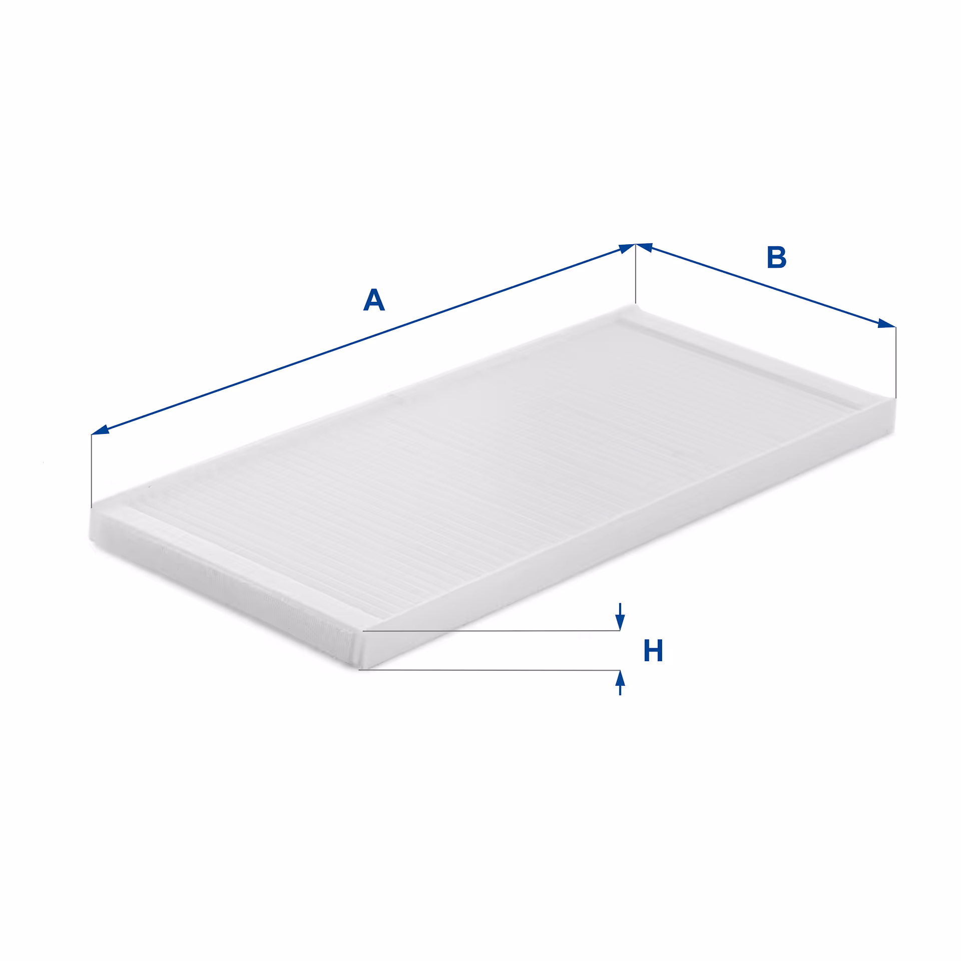 FILTRE D'HABITACLE, EN PAPIER 53.449.00 - UFI FILTER