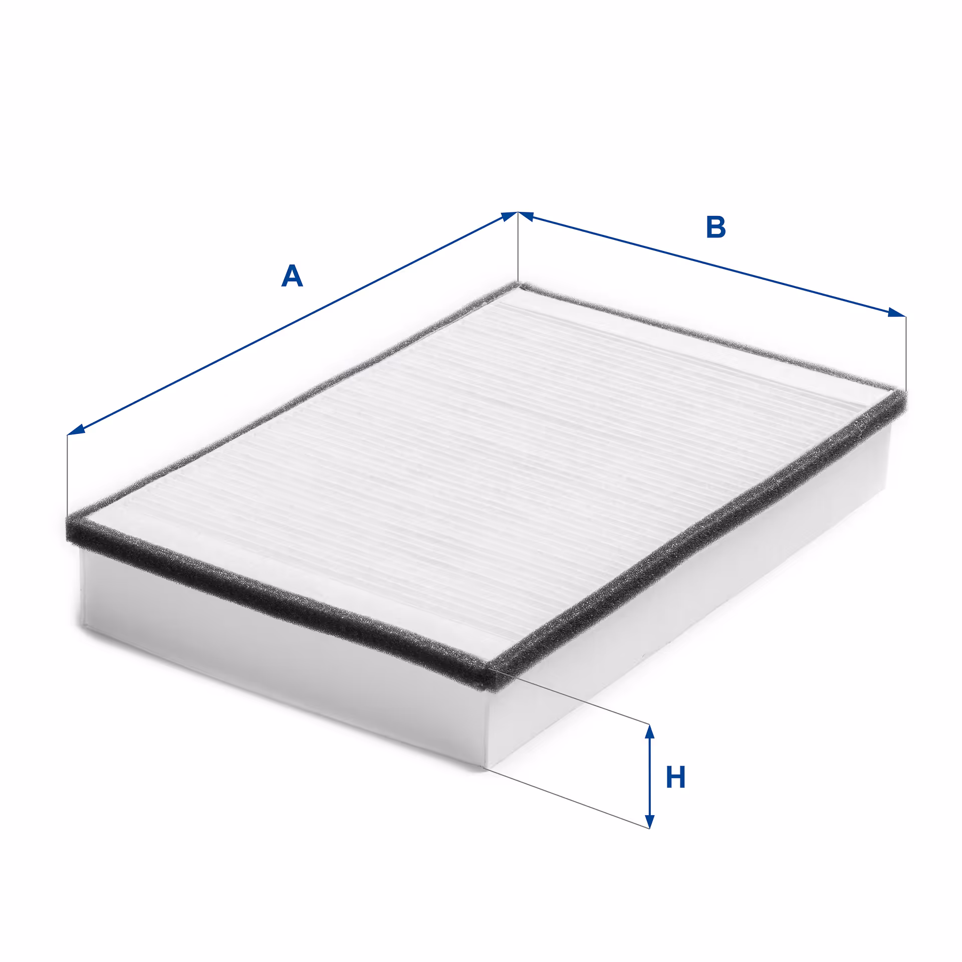 FILTRE D'HABITACLE, EN PAPIER 53.483.00 - UFI FILTER