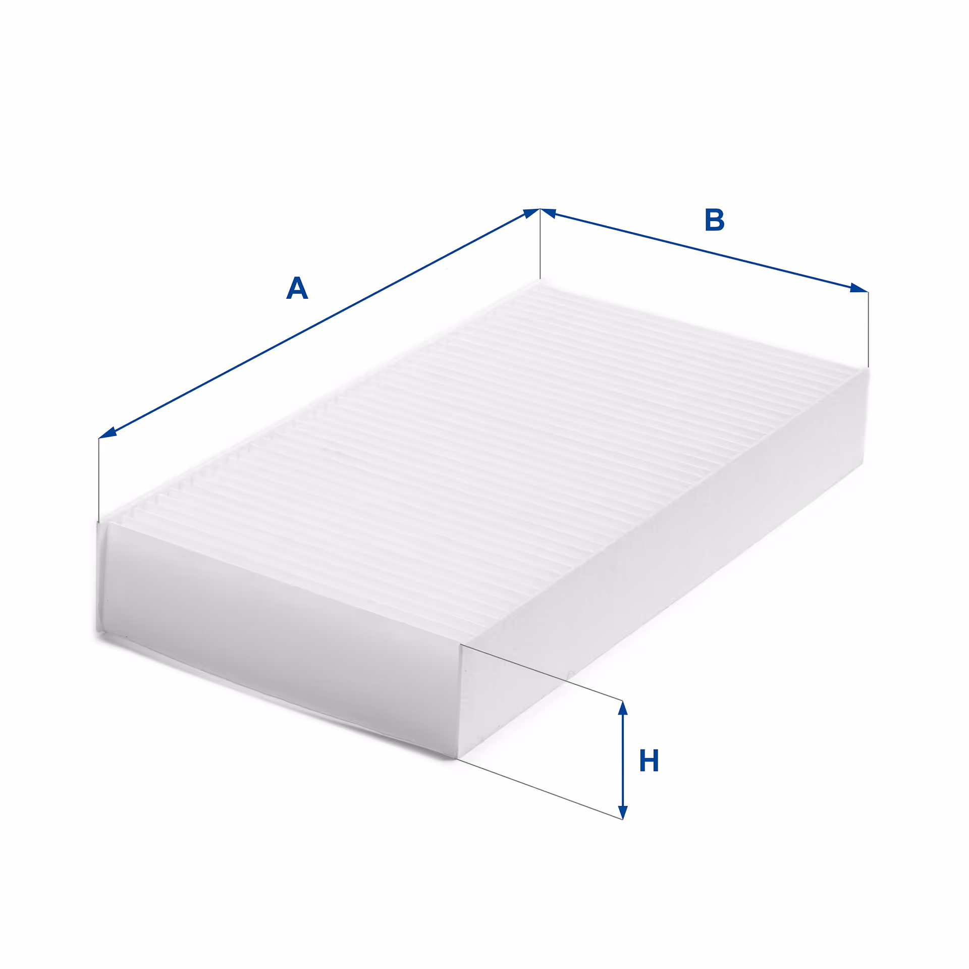 FILTRE D'HABITACLE, EN PAPIER 53.484.00 - UFI FILTER