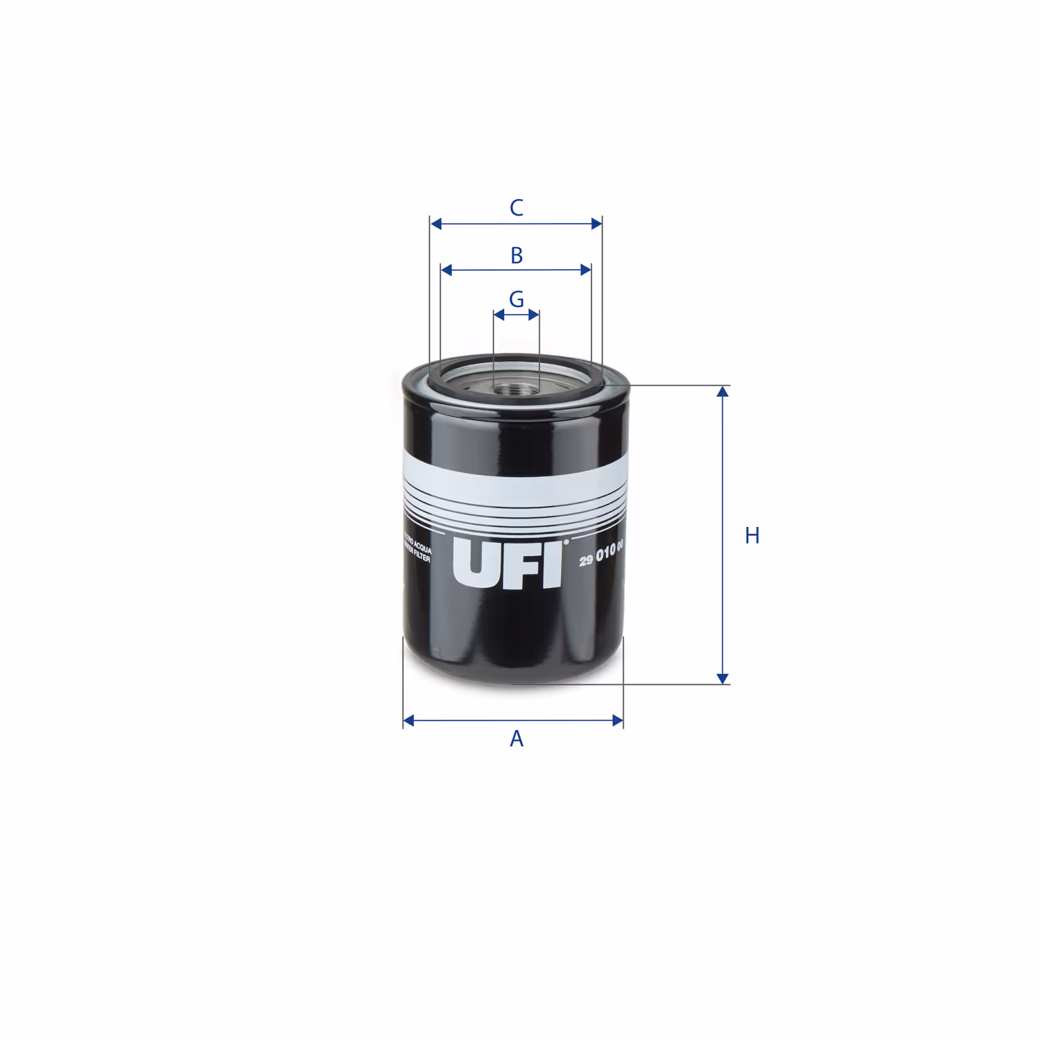 FILTRE À EAU, À VISSER 29.010.00 - UFI FILTER