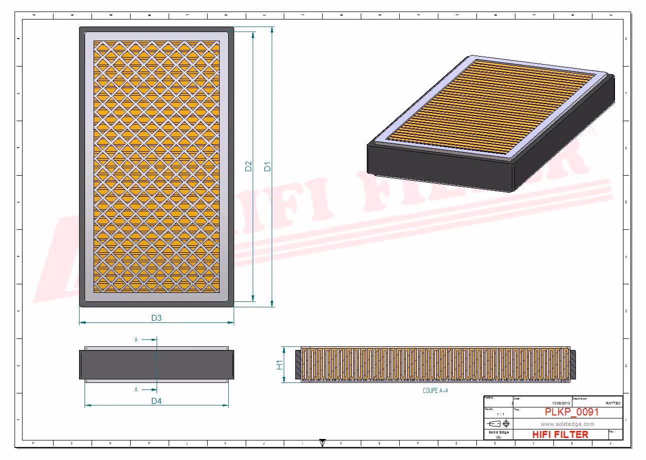 FILTRE HABITACLE Hifi Filter SC 11684
