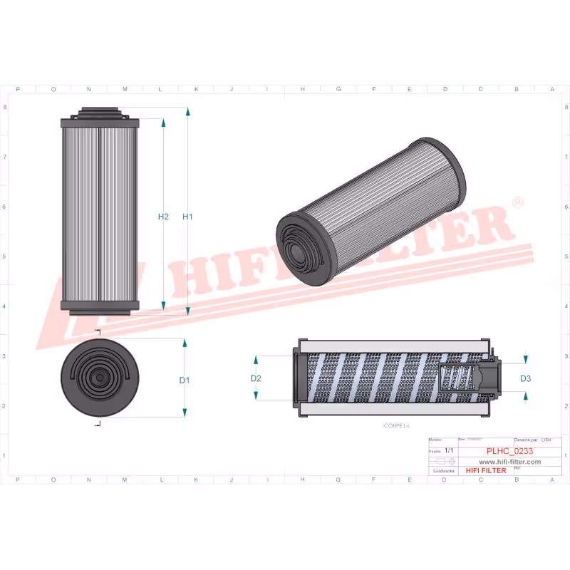 Filtre hydraulique SH 63355 - Hifi Filter