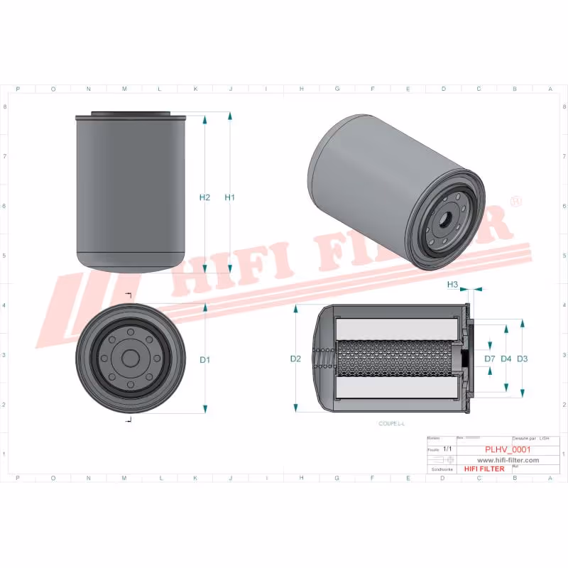 Filtre hydraulique SH 64191 - Hifi Filter