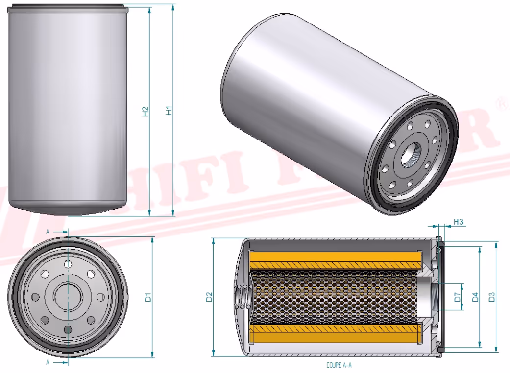 Hifi Filter | Filtre separateur d'eau SN 55022
