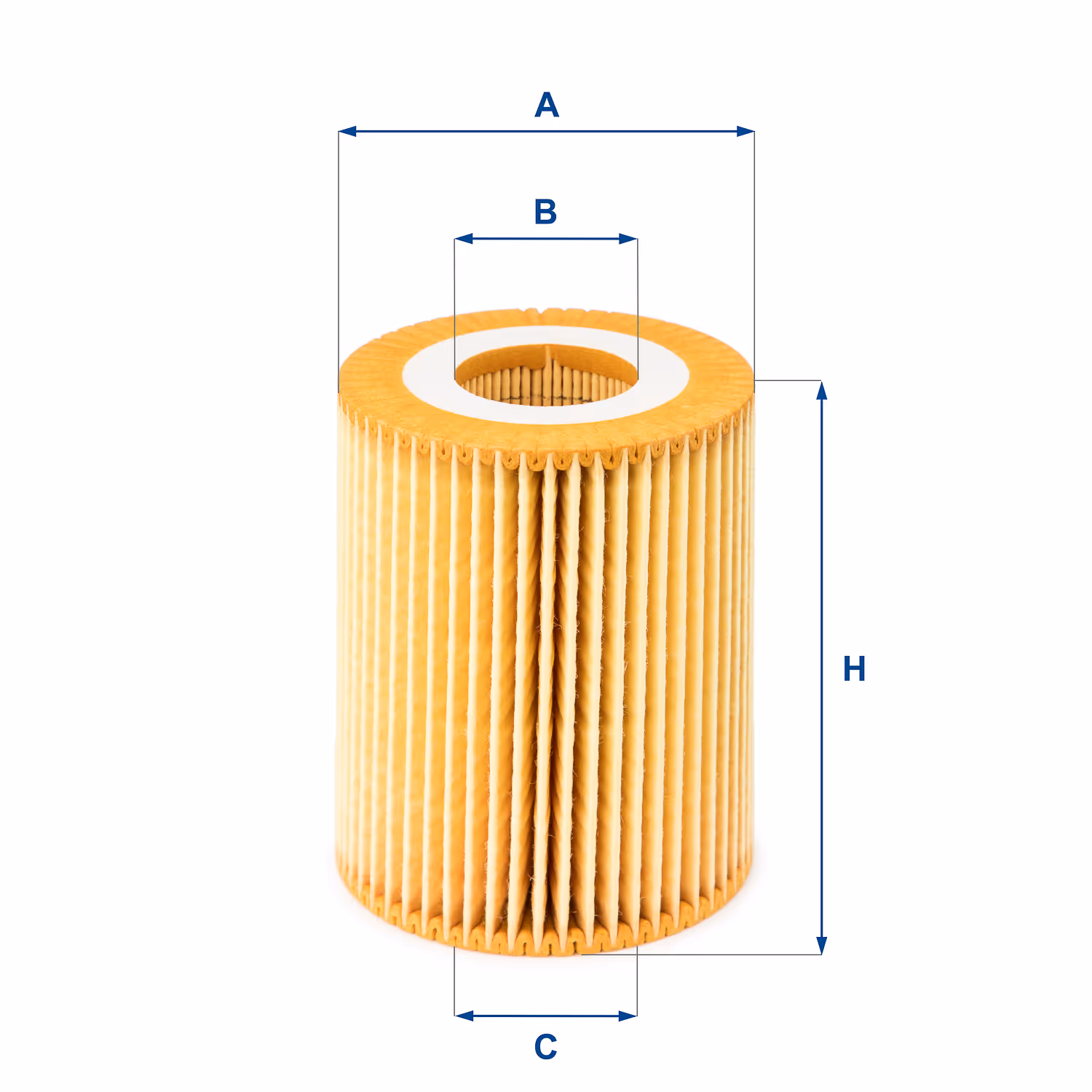 FILTRE À HUILE, ÉLÉMENT FILTRANT (SANS MÉTAL) 25.069.00 - UFI FILTER
