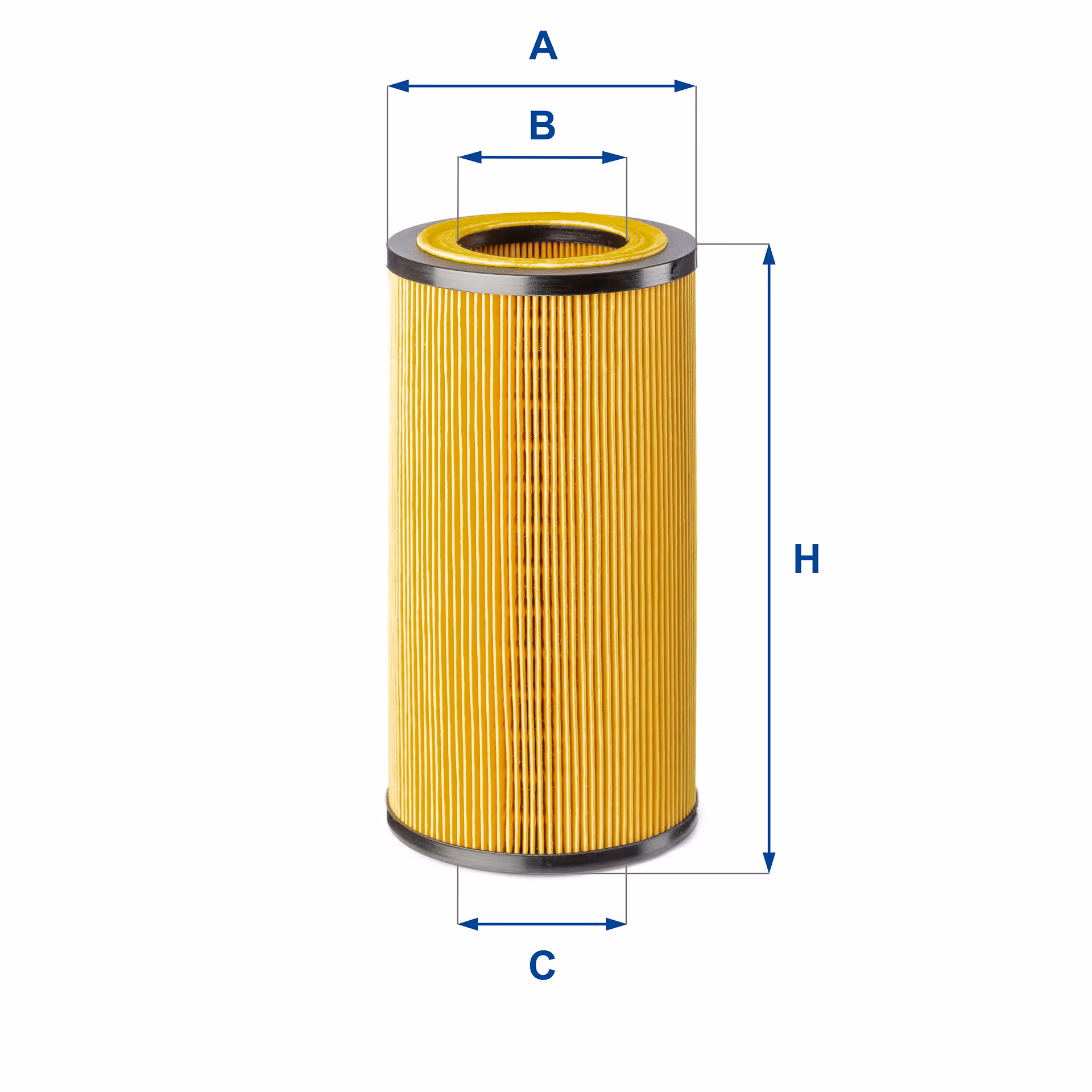 FILTRE À HUILE, ÉLÉMENT FILTRANT (SANS MÉTAL) 25.234.00 - UFI FILTER