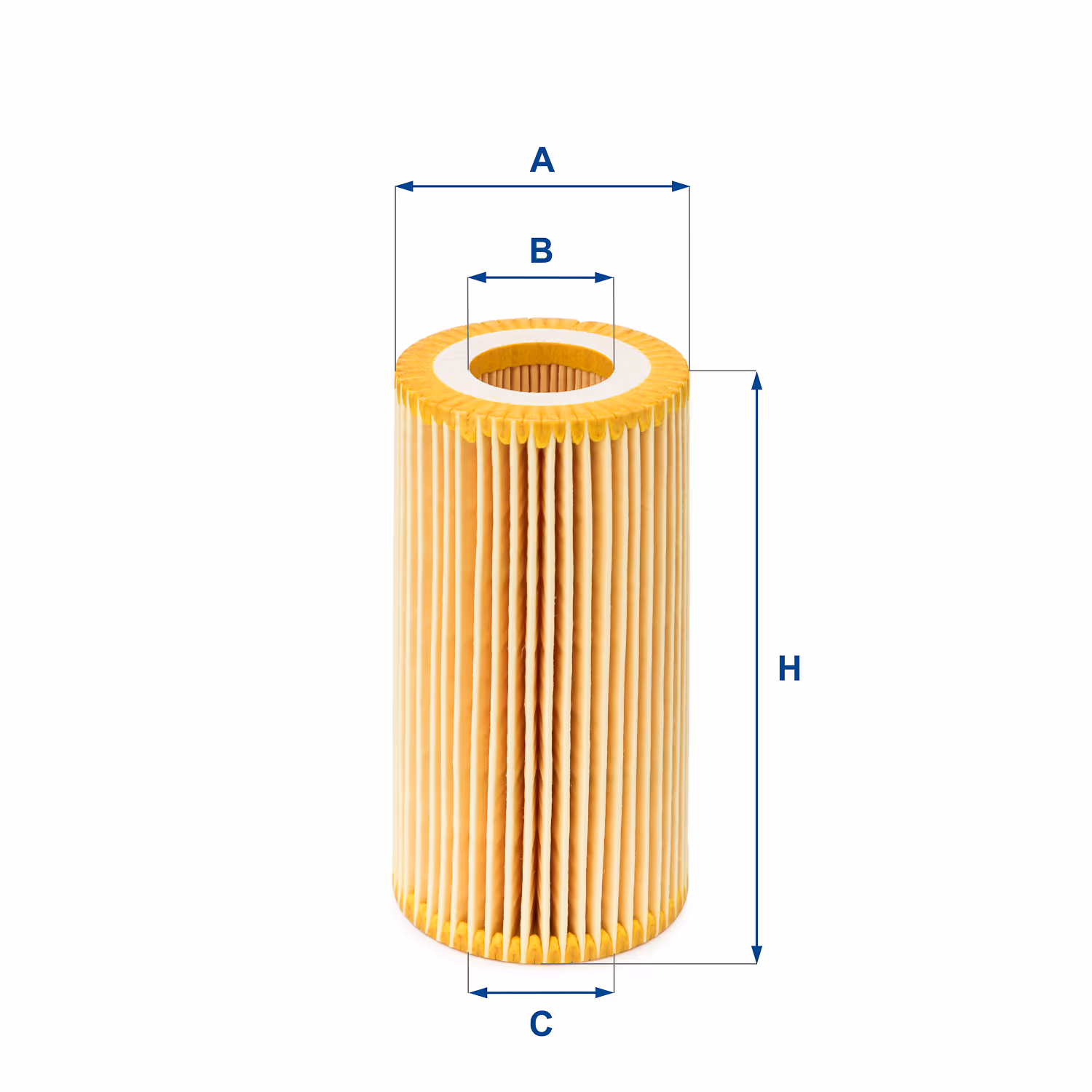 FILTRE À HUILE, ÉLÉMENT FILTRANT (SANS MÉTAL) 25.039.00 - UFI FILTER