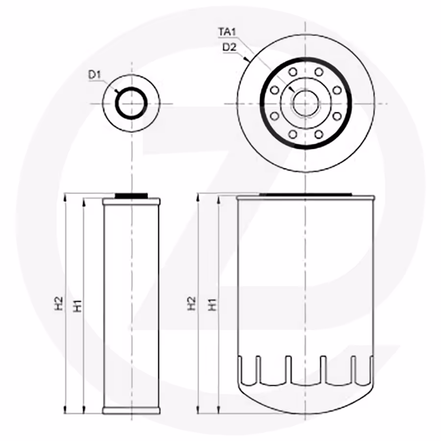Filtre hydraulique cartouche
