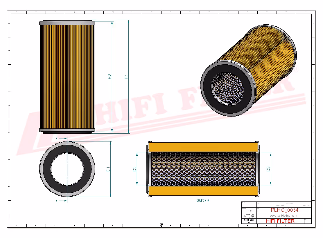 FILTRE HYDRAULIQUE Hifi Filter SH 66090