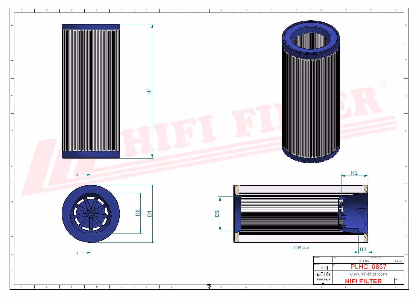 FILTRE HYDRAULIQUE Hifi Filter SH 68310