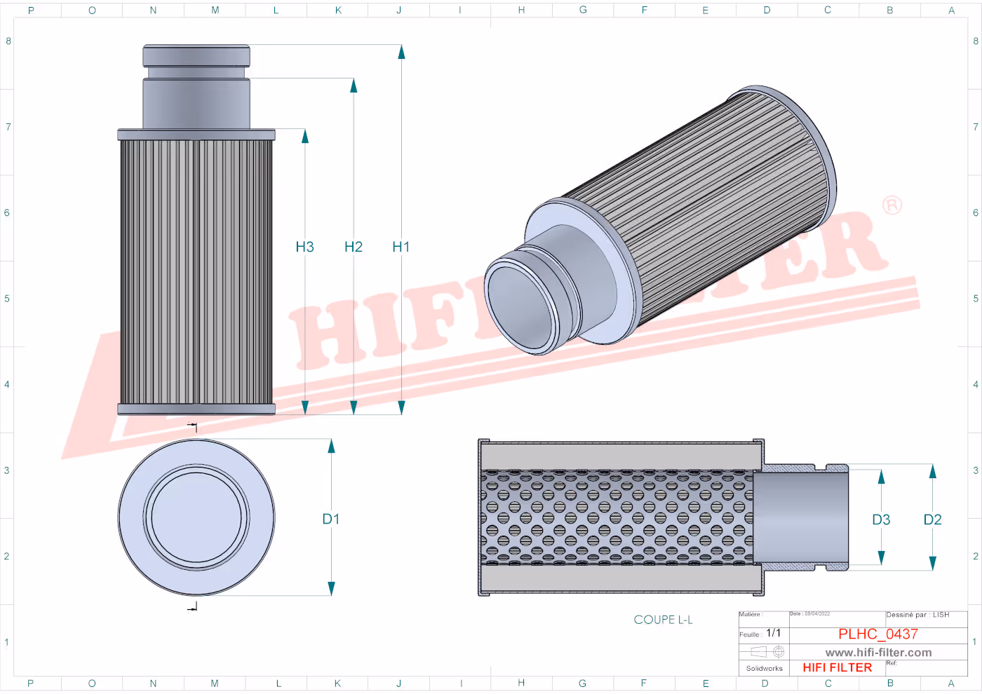 FILTRE HYDRAULIQUE Hifi Filter SH 93460