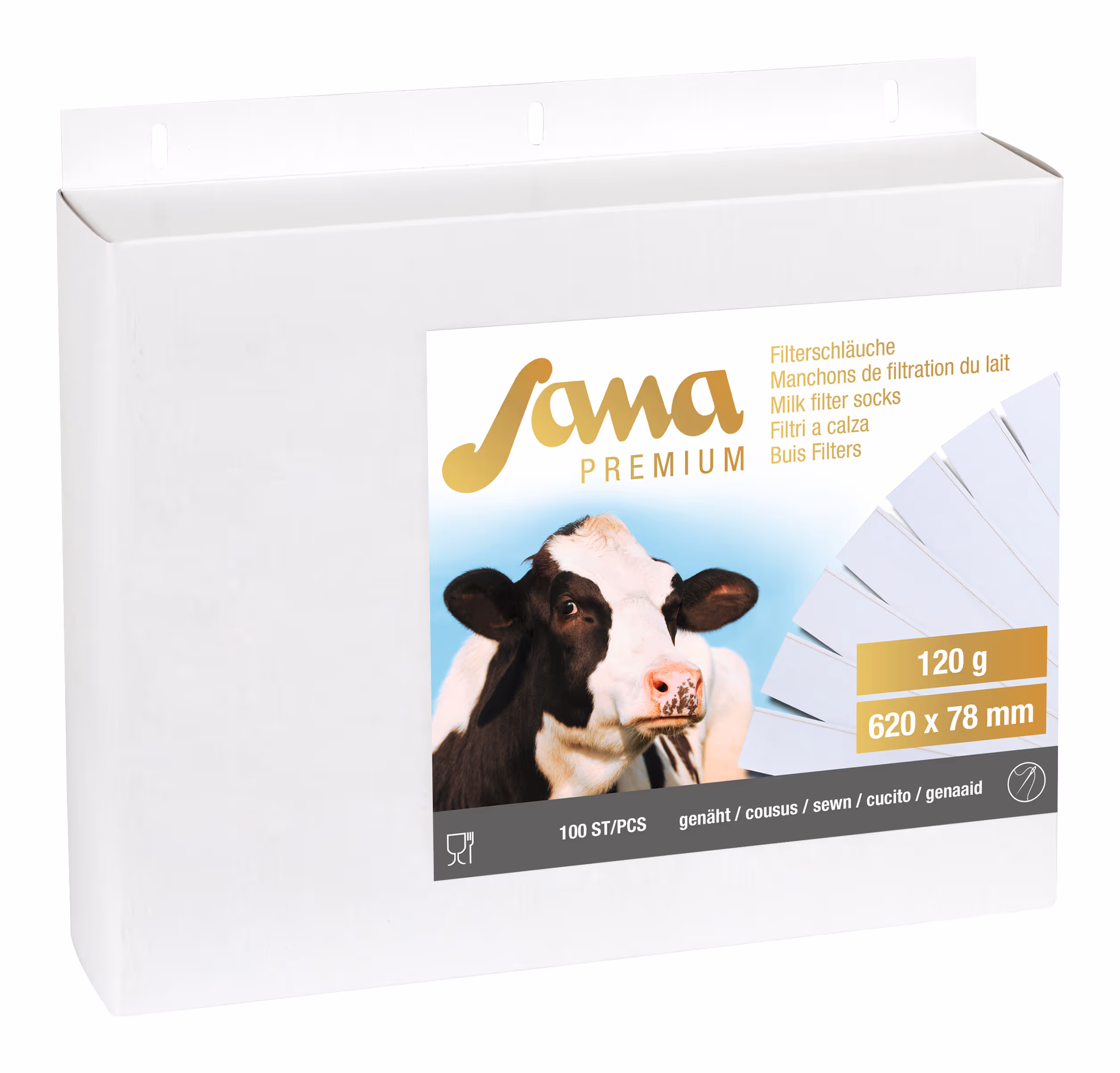 Filtre lait Sana Premium 120 g 78x620mm