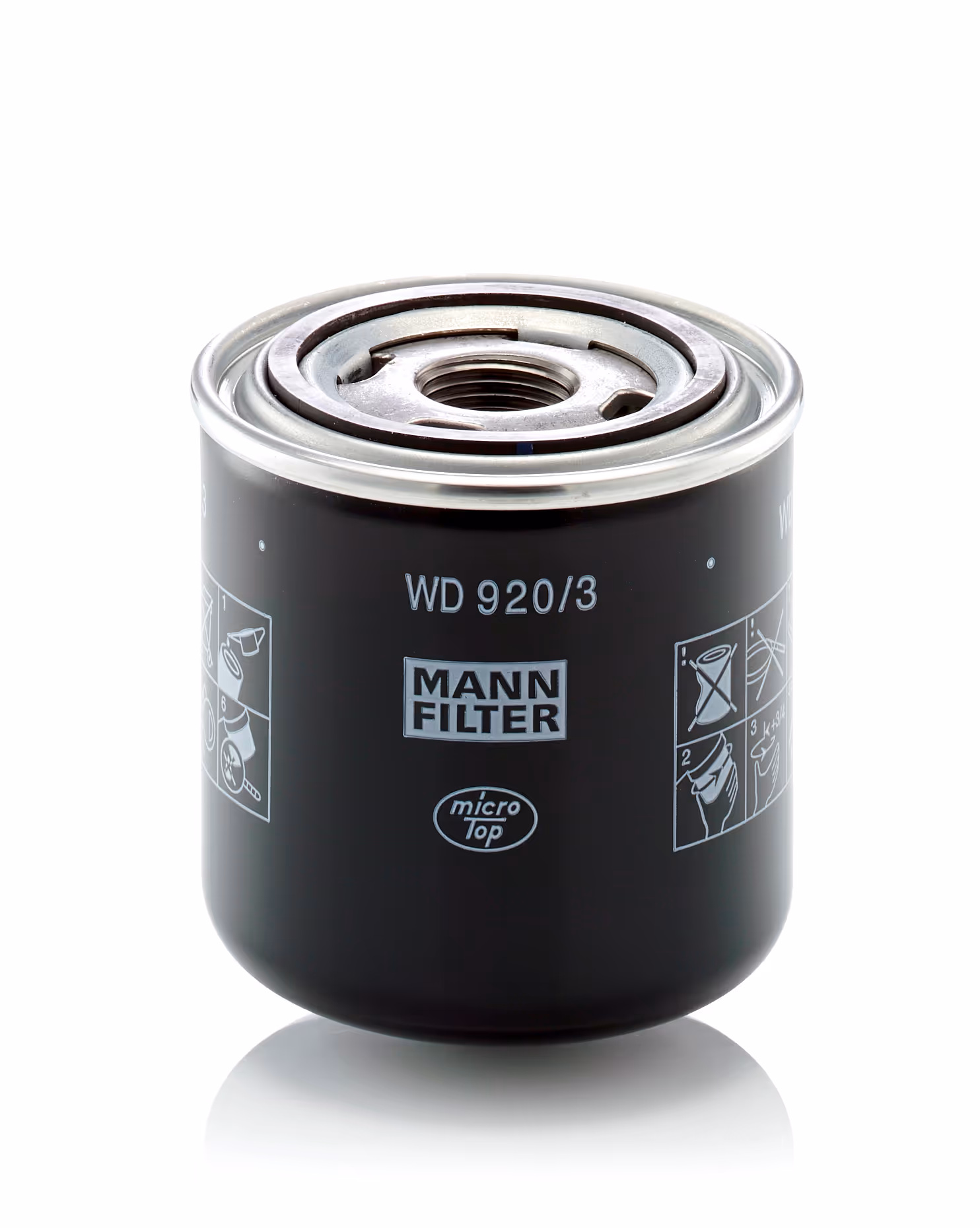 Filtre pour transmission hydraulique WD920/3 MANN-FILTER