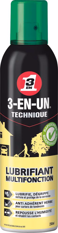 FLACON 250 ML 3EN1 LUBRIFIANT MULTIFONCTION VERT