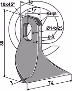 Fleau broyeur Ferri 0901072 Adaptable