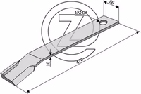 Fleau broyeur Humus 303 051 Adaptable