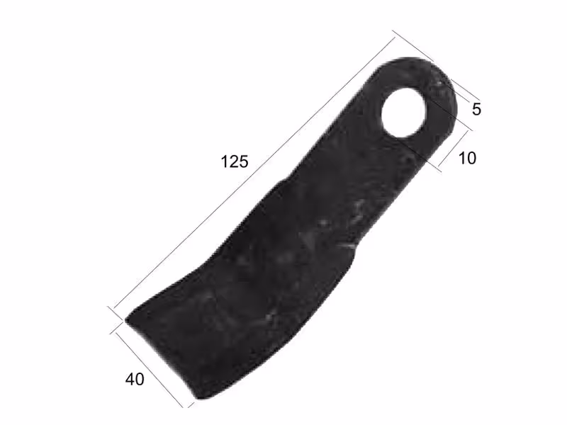 Fléau Y, Type Caroni. Longueur: 120mm, Largeur: 40mm, Ø trou: 10mm, Épaisseur: 5mm. Correspond à: 05001200