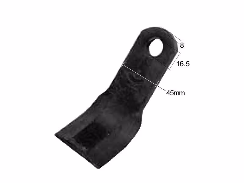 Fléau Y, Type Kuhn. Longueur: 130mm, Largeur: 40mm, Ø trou: 16.5mm, Épaisseur: 8mm. Correspond à: 6060000