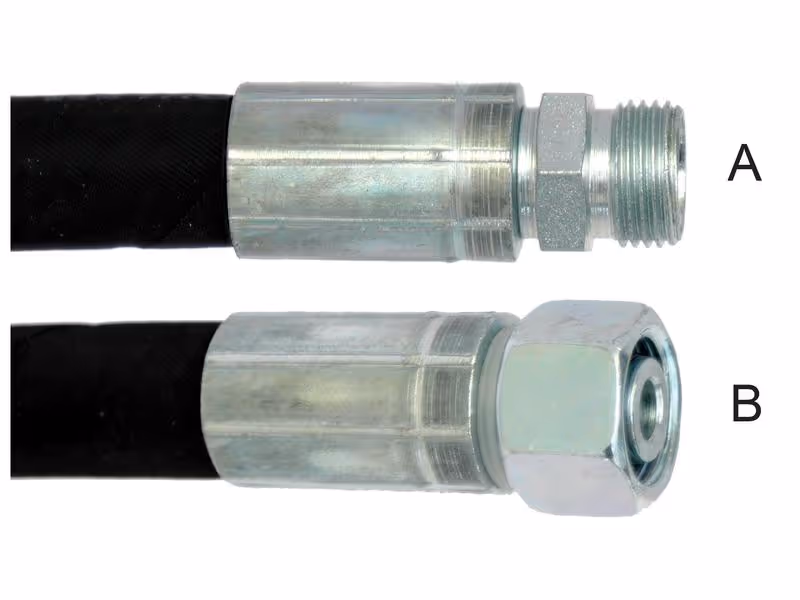 Flexibles sertis 3/8'' avec M18 x 1.5 Mâle x M18 x 1.5 Femelle x Longueur 1000mm