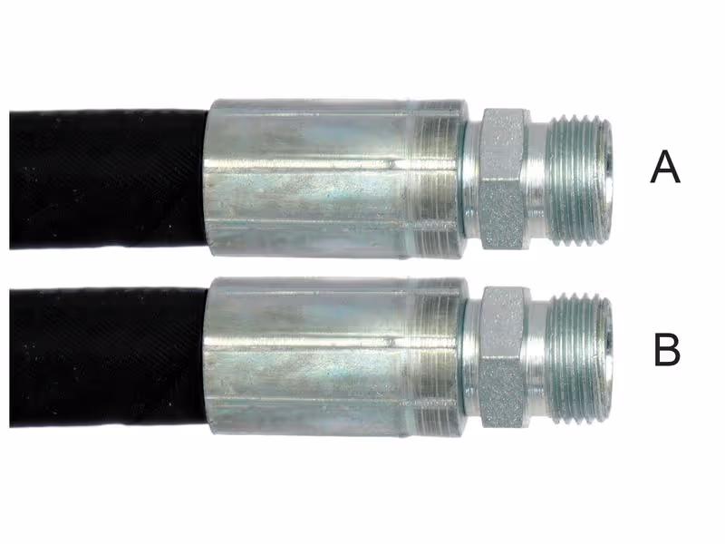 Flexibles sertis 3/8'' avec M18 x 1.5 Mâle x M18 x 1.5 Mâle x Longueur 600mm