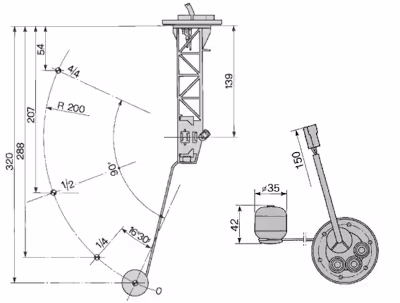FLOTTEUR DE RESERVOIR Fiat 5136773 adaptable