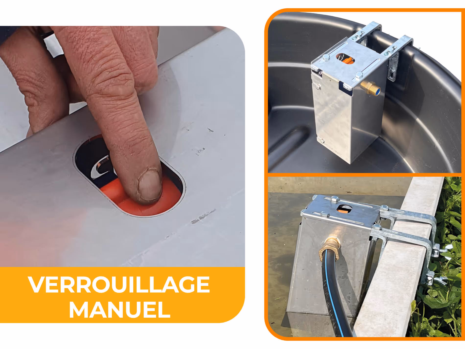 Flotteur de bac pâturage à débit réglable 30/50/90 L/min QUALIFLOW HDV