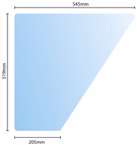 Fond de porte en verre