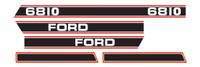 Ford Kit Décalcomanie 6810 Rouge & Noir
