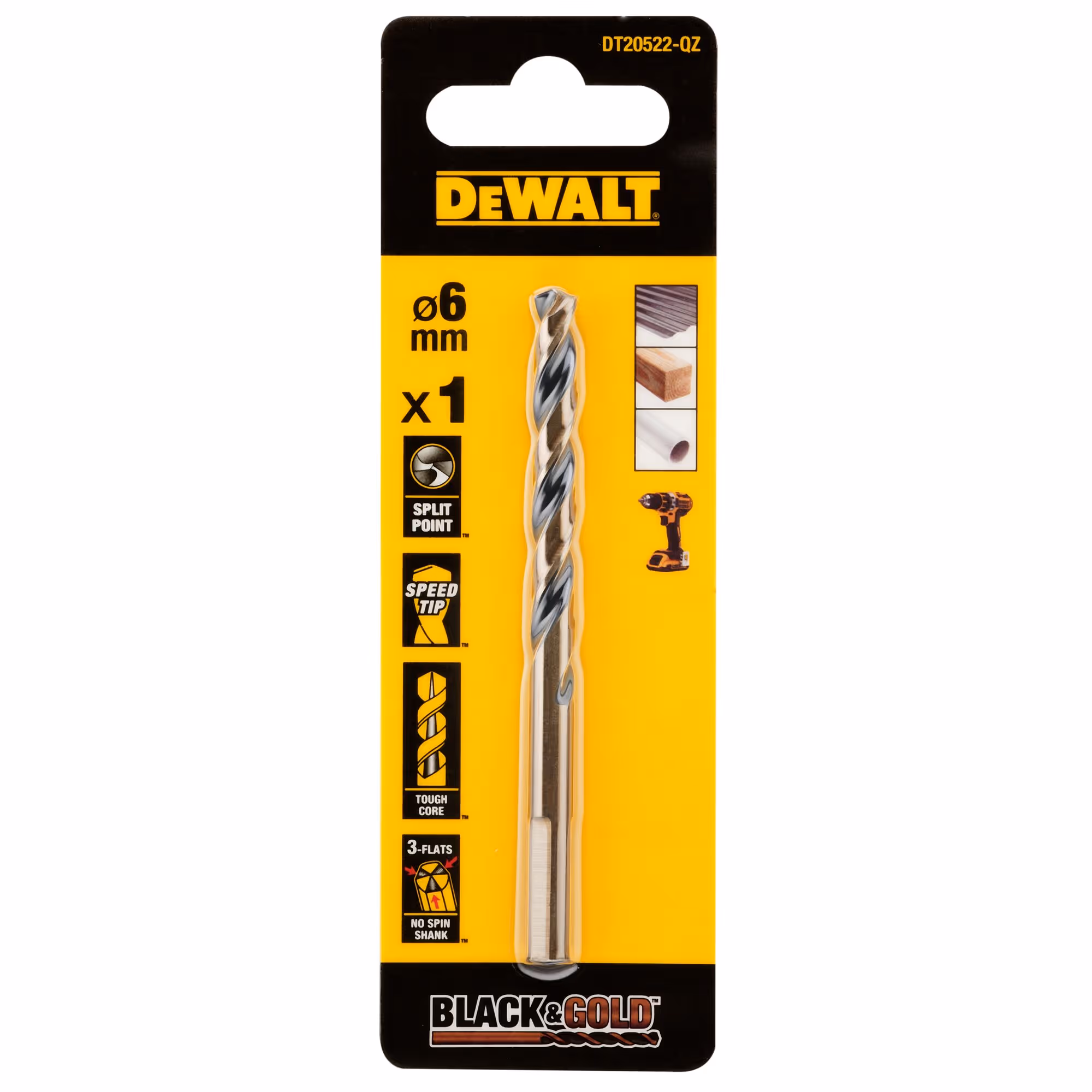 Foret HSS-G 6,5 x 63 x 101 mm