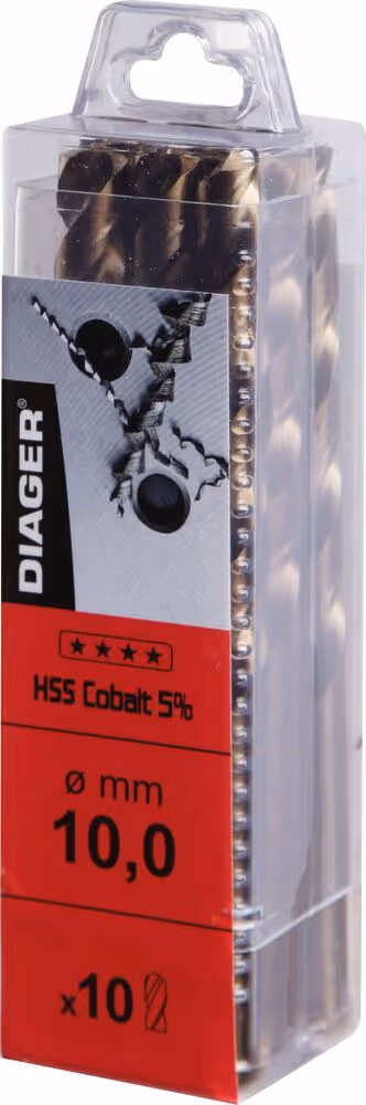 FORET METAUX HSS COBALT 5% DIN 338 ANGLE DE POINTE 135° Ø 7.5MM