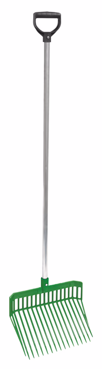 Fourche à copeaux Premium avec manche 323477, verte