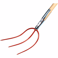 Fourche a foin 3 dents 28cm avec manche bois 135cm