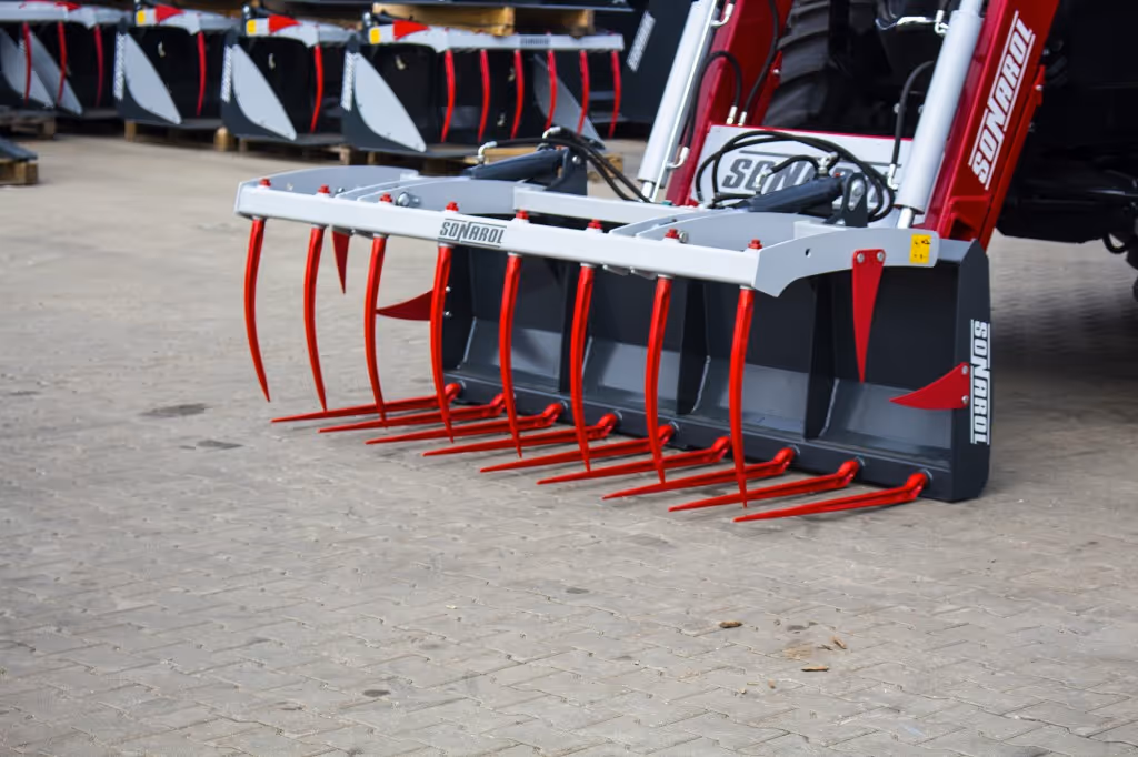 Fourche a fumier crocodile Sonarol 2100 attache Merlo ZM2