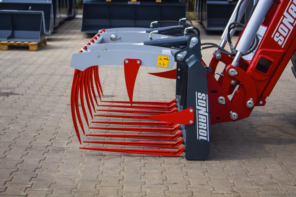 Fourche a fumier crocodile Sonarol 2100 attache Merlo ZM2