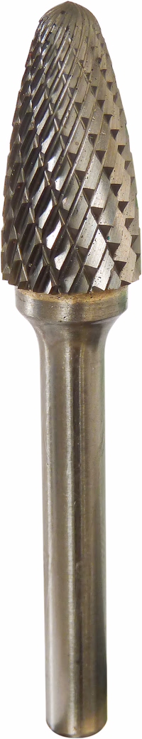 Fraise metallique ogive bout arrondi 12.7x25x6mm