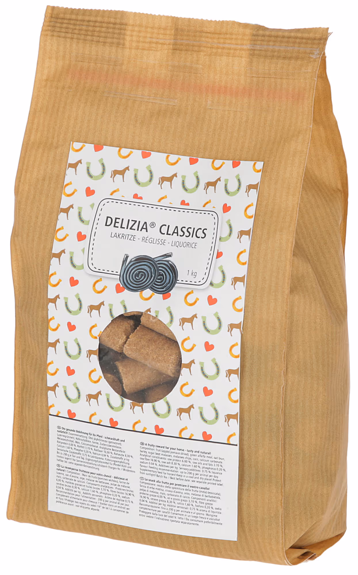 Friandises Delizia 1kg, réglisse
