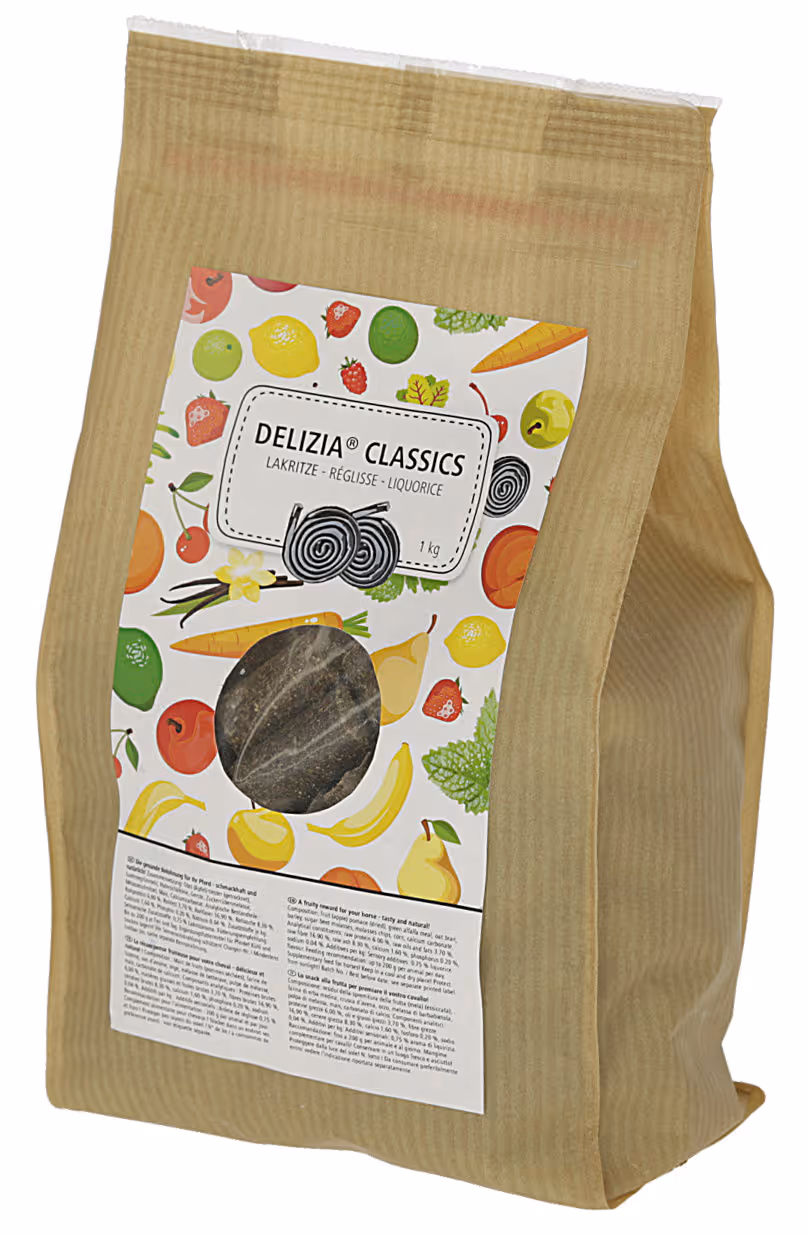 Friandises Delizia 1kg, réglisse