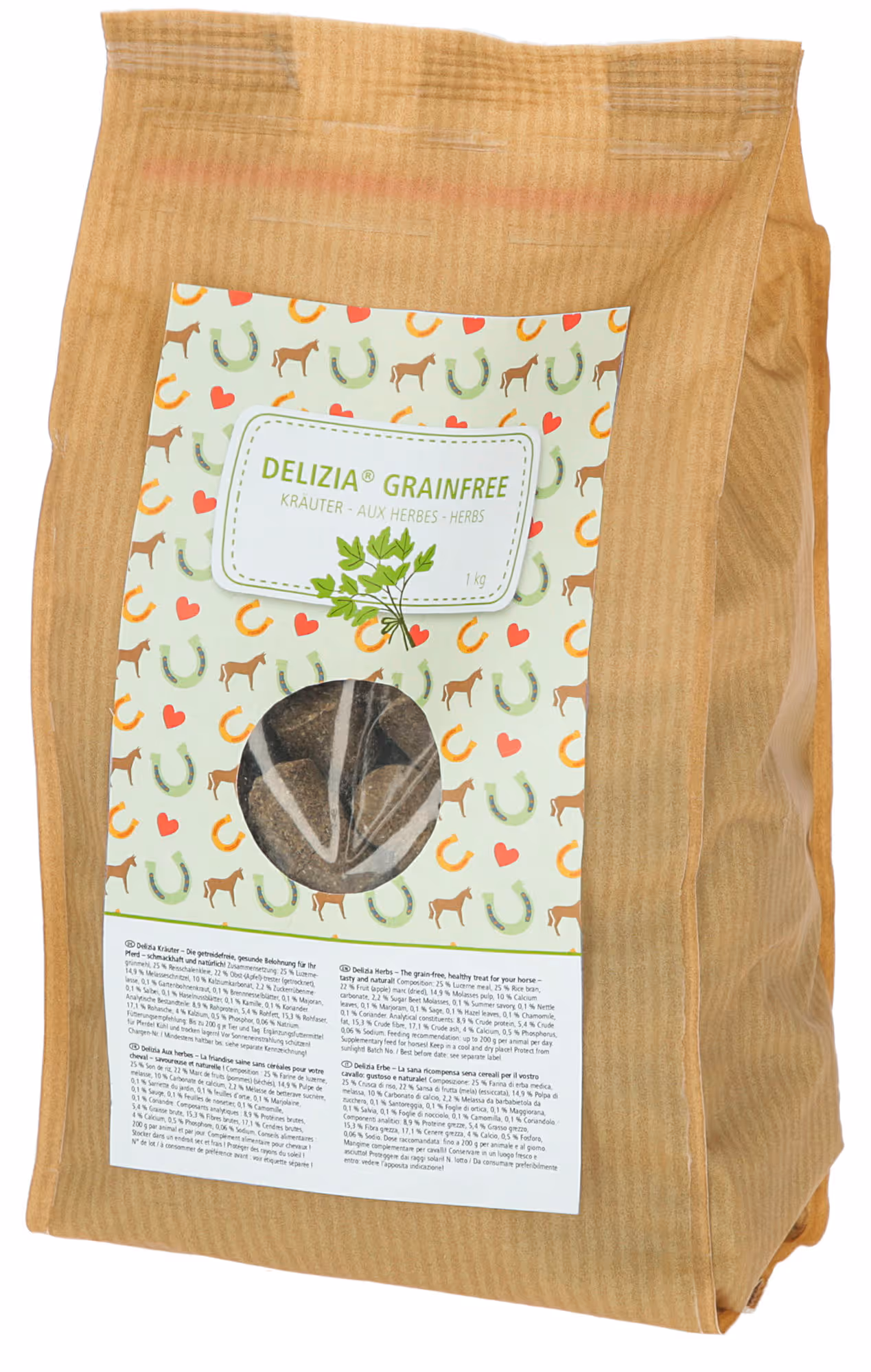 Friandises Delizia herbes 1 kg, sans céréales
