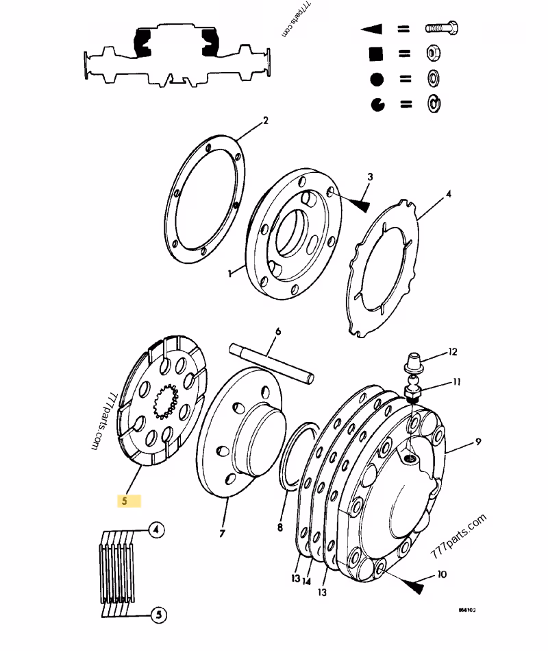 FRICTION FREIN JCB REF 451/01702
