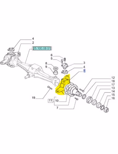 Fusee Complete 5149606 - New Holland