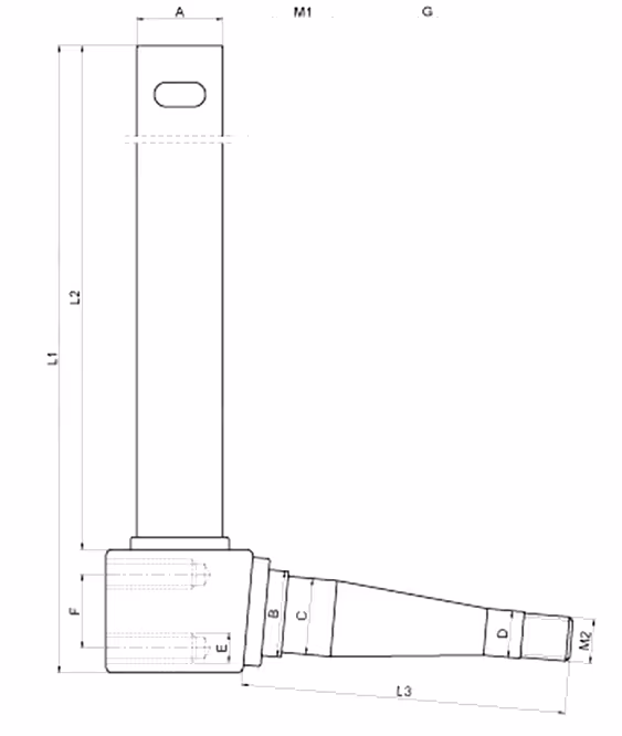 Fusée gauche/droite L392 mm John Deere AR58607