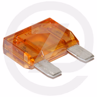 Fusible maxi fiches plates 70a - ambre - 10 pcs