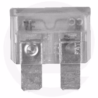 Fusible std fiches plates 25a - transp. (bl. 10 pcs)