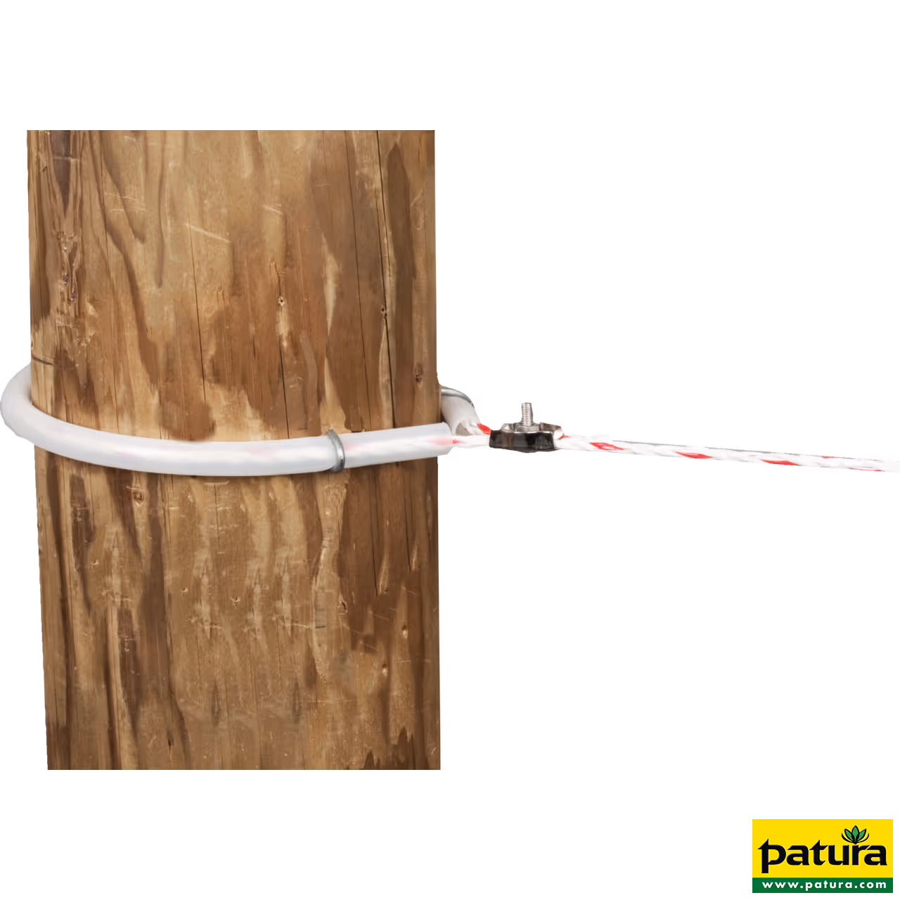 Gaine isolante plastifiée, blanc, pour fixation de cordes, les 5 m