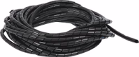 GAINE SPIRALEE DIAM 10MM LONGUEUR 10M NOIRE