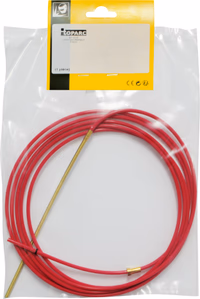 Gaine téflon 4 m pour fil alu Ø 1,0/1,2 mm - Rouge (+ complément laiton)