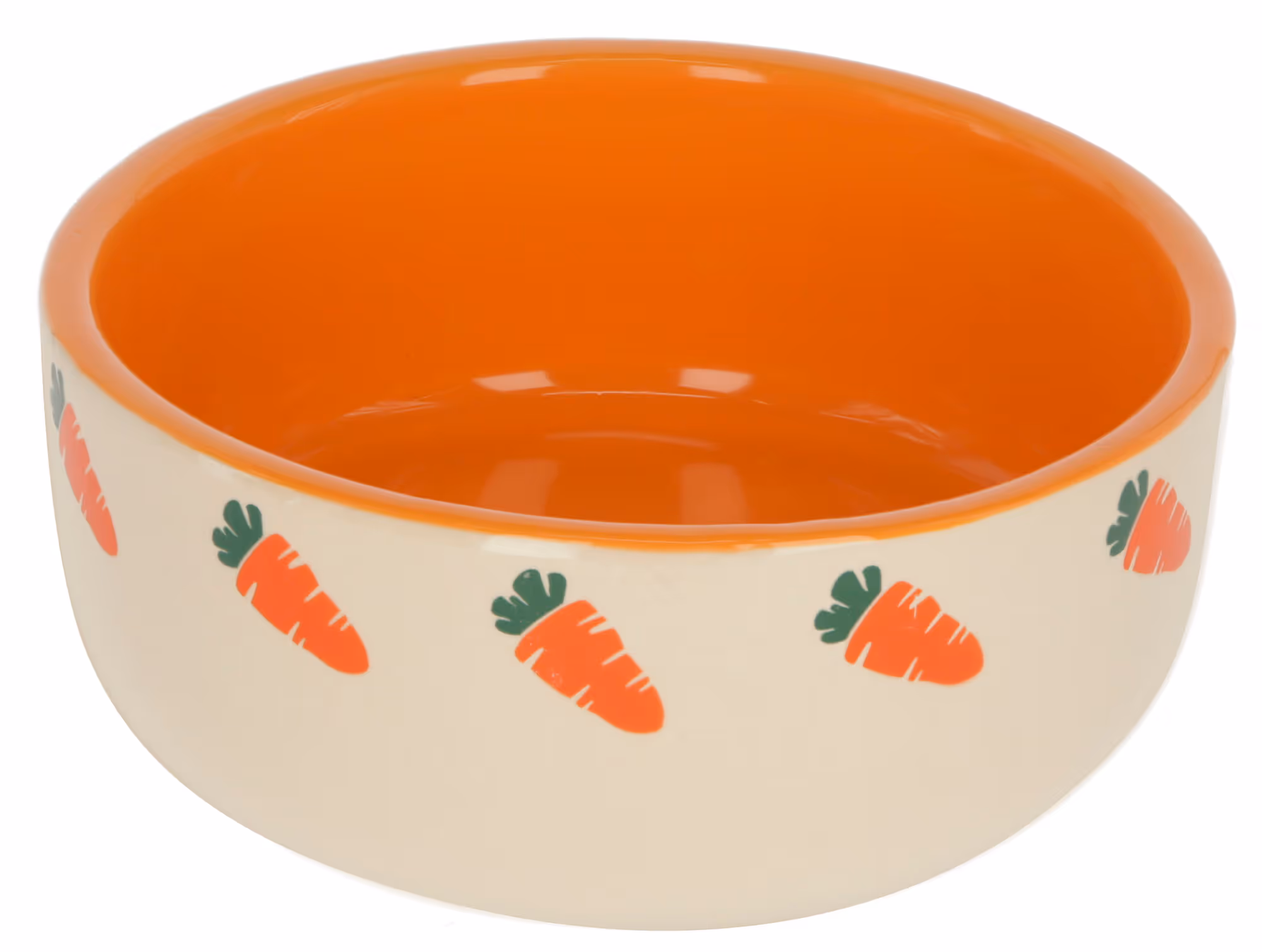 Gamelle céramique pour rongeur beige/orange, 500ml, Ø13cm