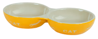 Gamelle en céramique Cat 2X200ml - coloris assortis