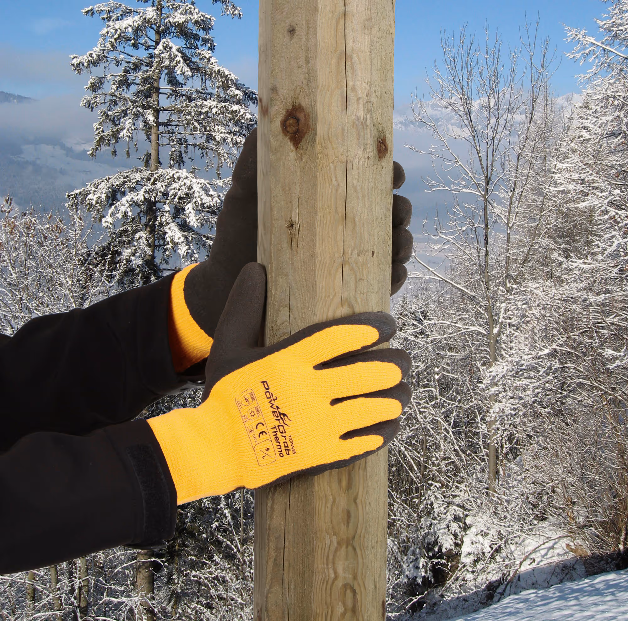 Gant d'hiver PowerGrab Thermo T. 7, jaune