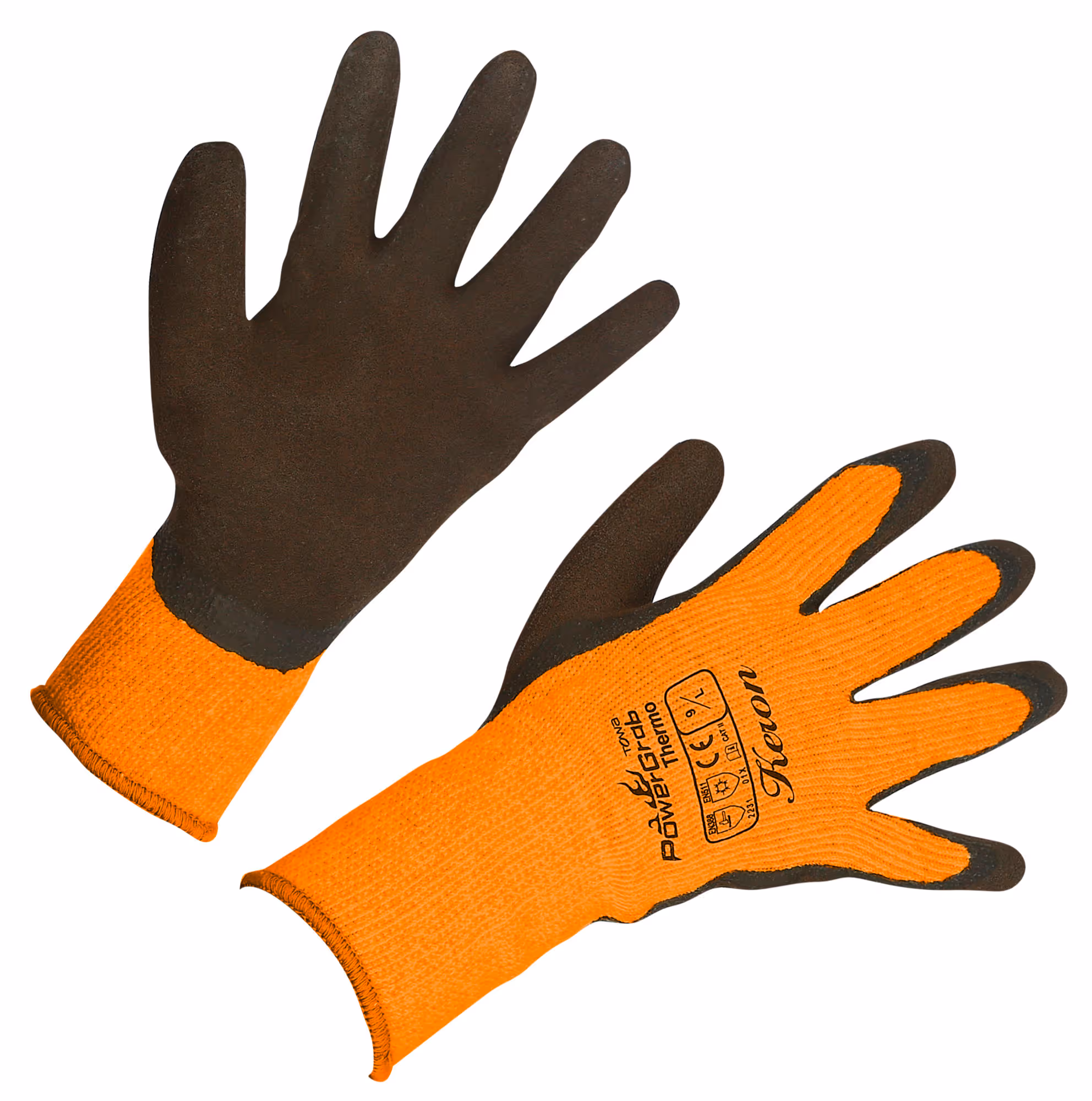 Gant d'hiver PowerGrab Thermo T. 7, orange